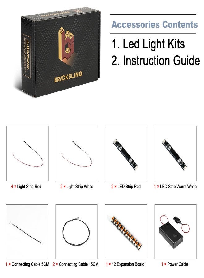 BrickBling LED Lighting Kit Only, Compatible with Lego Sonic The H' Edgehog: Shadow The H' Edgehog (NO Model), Lights Compatible with Lego 77000 Play Set (Classic Version Light) - Image 4